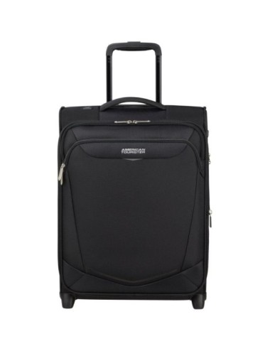 Maleta de Cabina American Tourister Upright SummerRide 55cm/ 55x40x20cm/ 2 Ruedas/ Negra