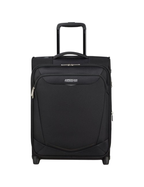 Maleta de Cabina American Tourister Upright SummerRide 55cm/ 55x40x20cm/ 2 Ruedas/ Negra