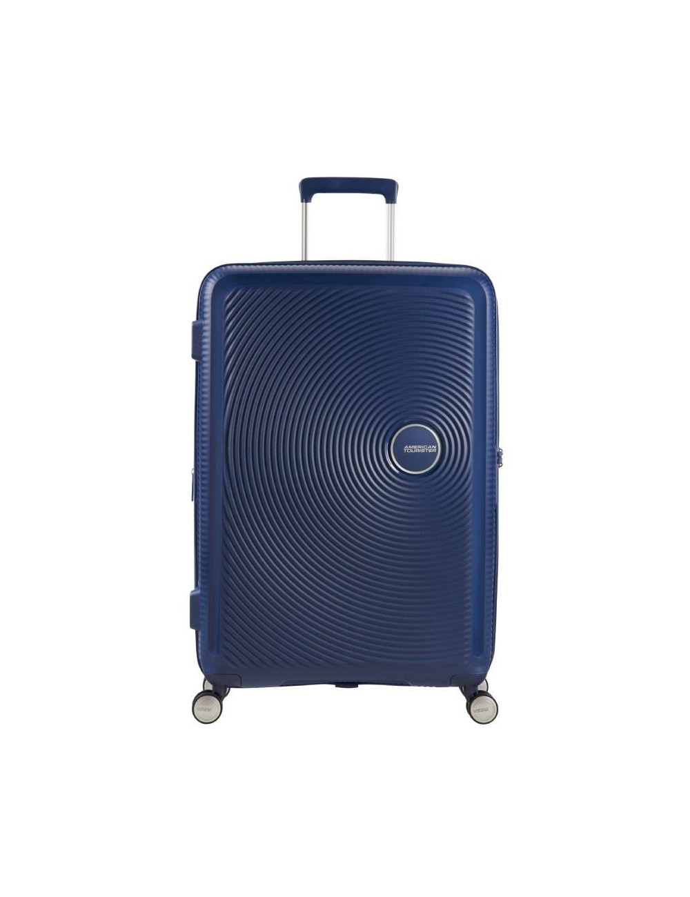 Maleta Mediana American Tourister SoundBox Spinner 67cm/ 67x46.5x29cm/ 4 Ruedas/ Azul Marino