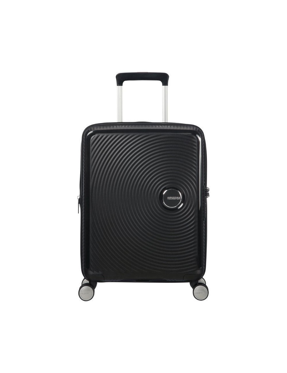 Maleta de Cabina American Tourister SoundBox Spinner 55cm/ 55x40x20cm/ 4 Ruedas/ Negra