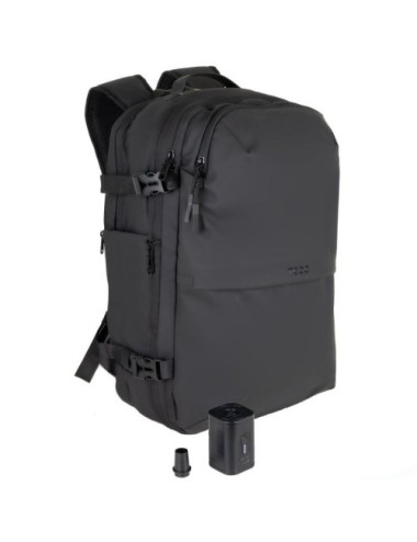 Mochila TooQ TQBP-V101-BK/ Capacidad 30-55L/ Negra/ Incluye Bomba de Aire