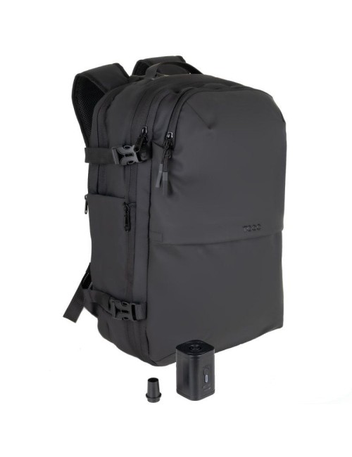 Mochila TooQ TQBP-V101-BK/ Capacidad 30-55L/ Negra/ Incluye Bomba de Aire