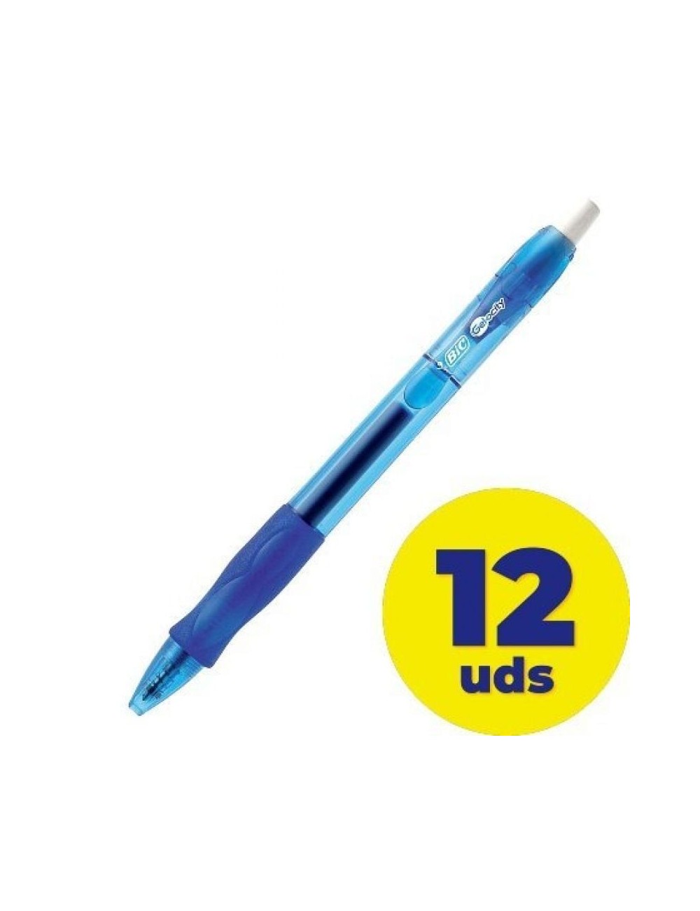 Caja de Bolígrafos de Tinta de Gel Bic Gelocity 526274/ 12 unidades/ Azules