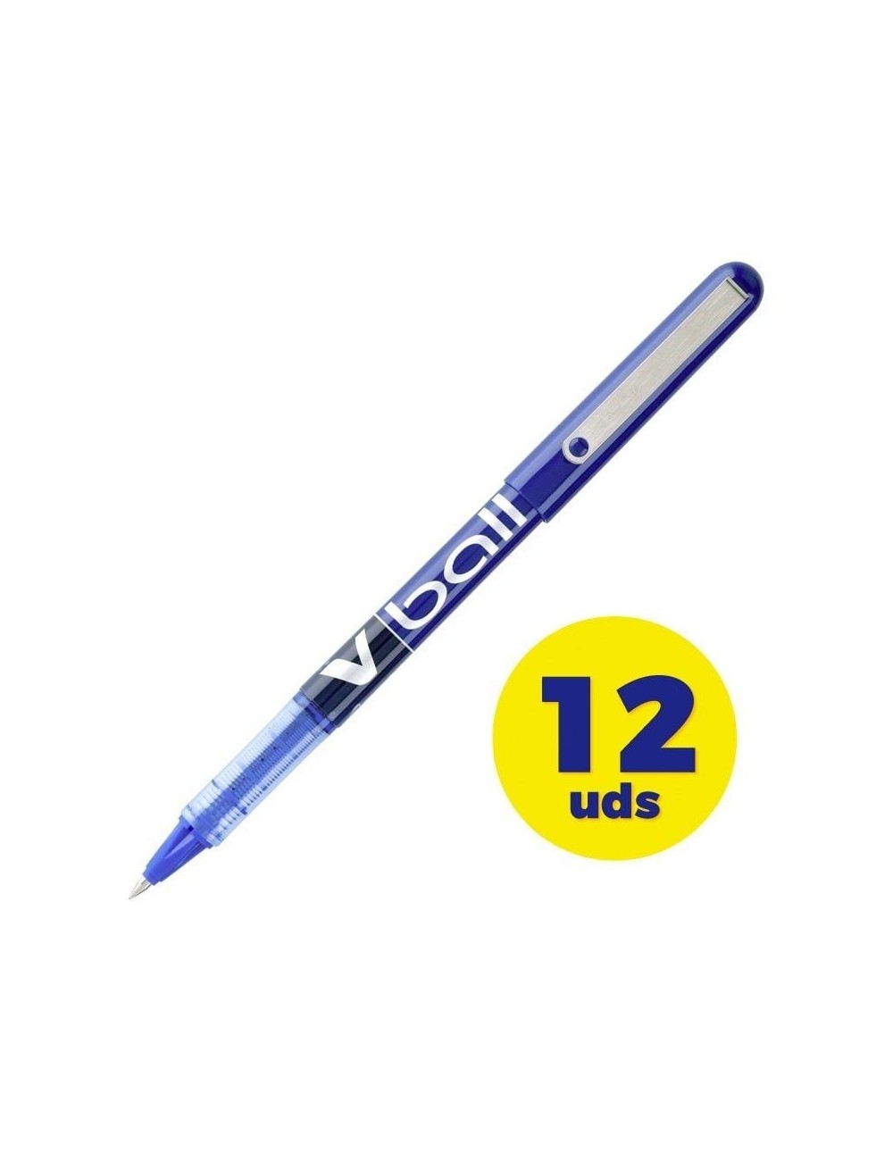 Caja de Bolígrafos de Tinta Líquida Pilot V-Ball NVB7A/ 12 unidades/ Azules