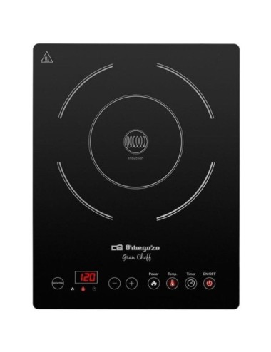 Placa de Inducción Orbegozo PIC 2000/ 1 placa de 300mm/ 2000W
