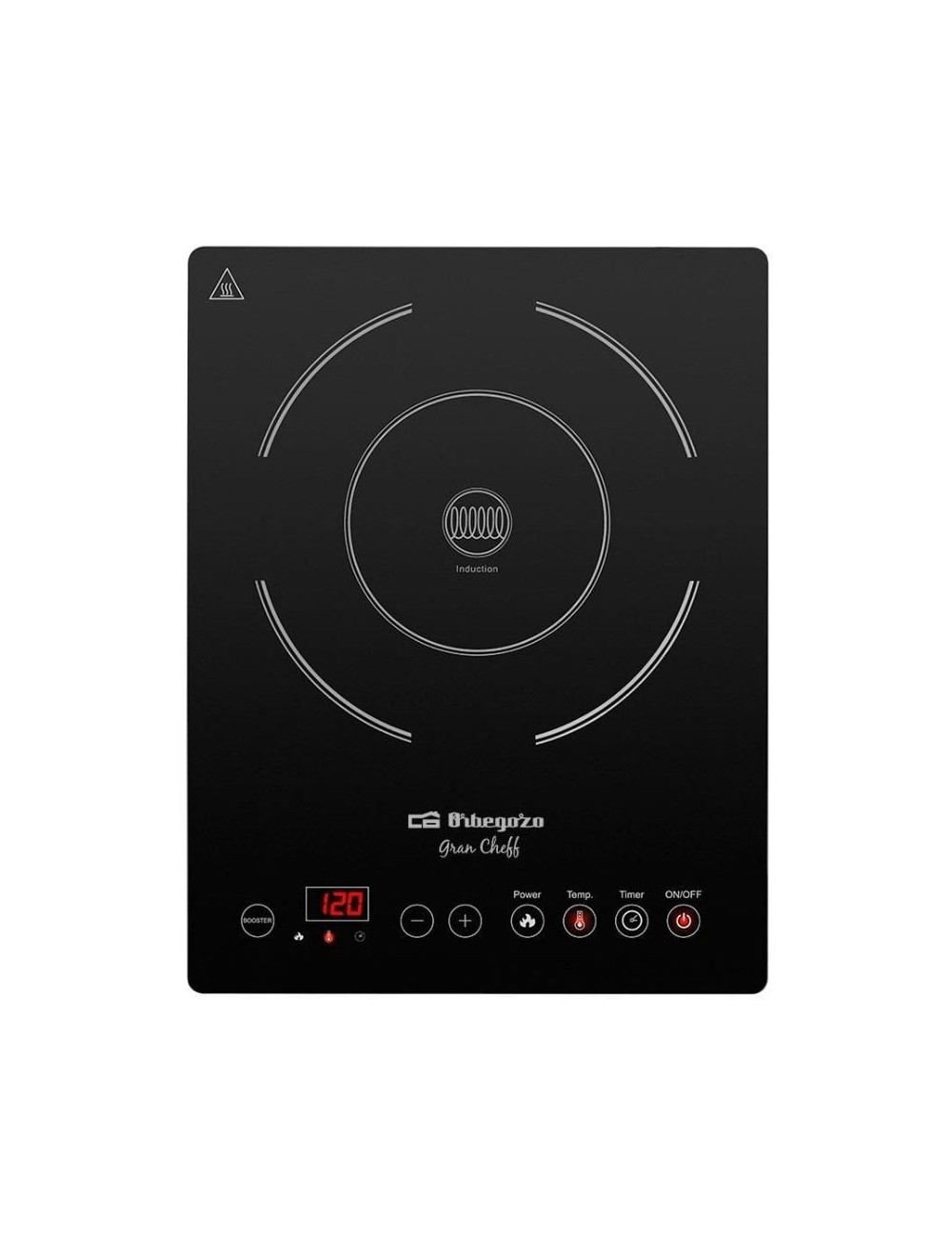 Placa de Inducción Orbegozo PIC 2000/ 1 placa de 300mm/ 2000W