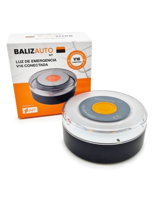 Luz baliza de emergencia para coche Balizauto Connected V16 PD-000093/ Homologada/ Base Imantada/ Geolocalizable/ Funciona a Pil