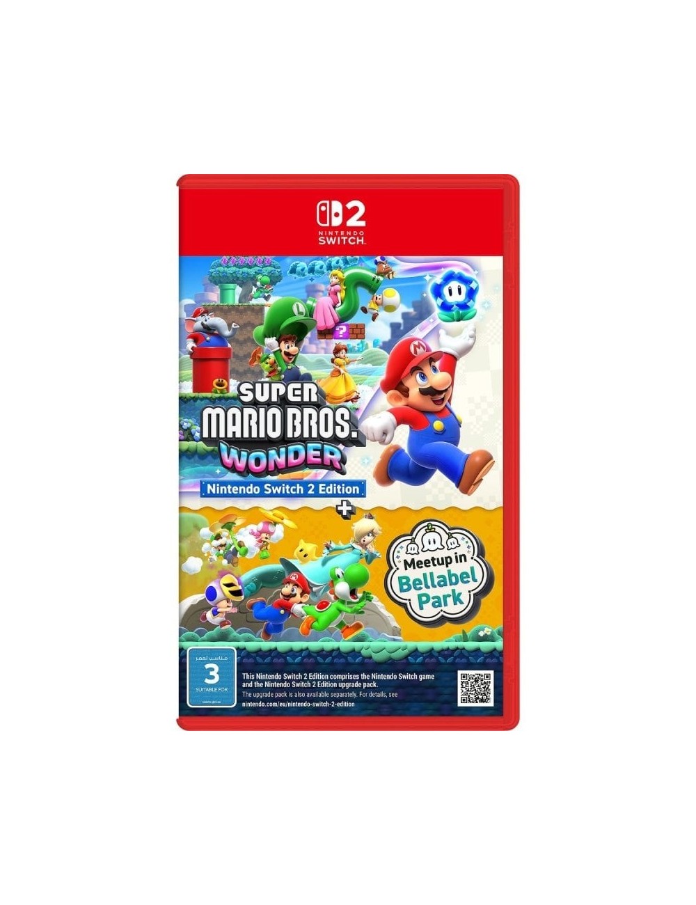 Juego para Consola Nintendo Switch 2 Super Mario Bros. Wonder + Parque Belabel