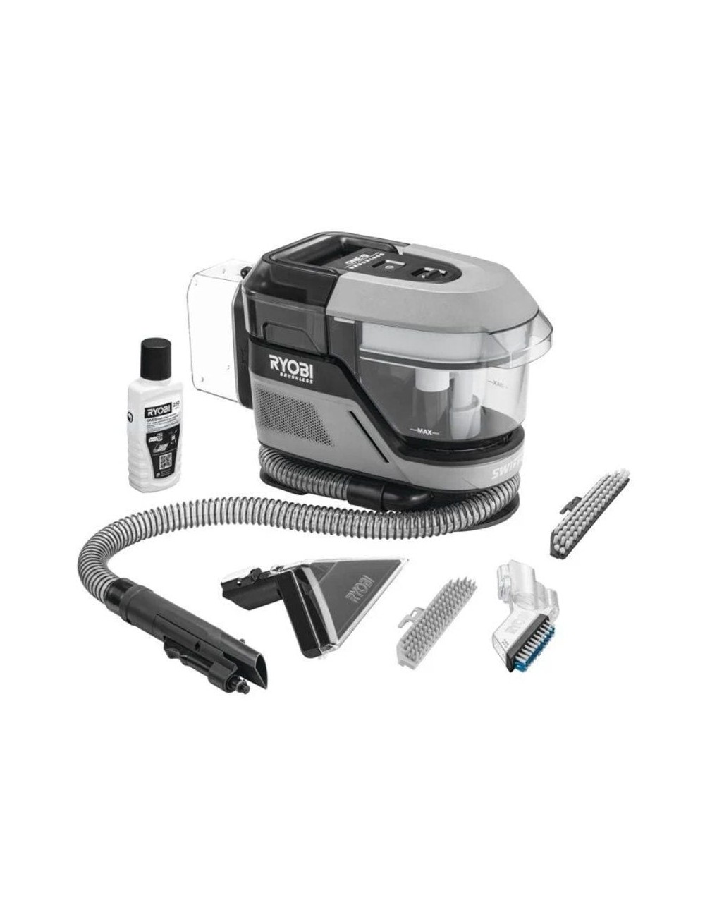 Aspirador Limpiatapicería con batería Ryobi Swift Clean 18V ONE+ RDC18BL-0/ Batería No Incluida