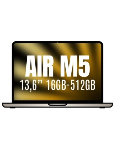 Apple Macbook Air 13,6'/ M5 10-Core CPU/ 16GB/ 512GB SSD/ 8-Core GPU/ Blanco Estrella