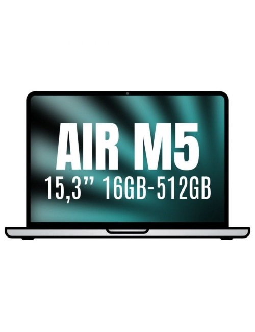 Apple Macbook Air 15,3'/ M5 10-Core CPU/ 16GB/ 512GB SSD/ 10-Core GPU/ Plata