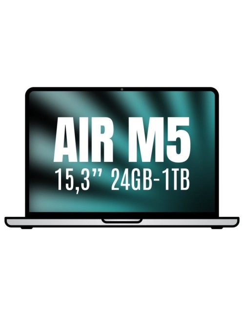 Apple Macbook Air 15,3'/ M5 10-Core CPU/ 24GB/ 1TB SSD/ 10-Core GPU/ Plata
