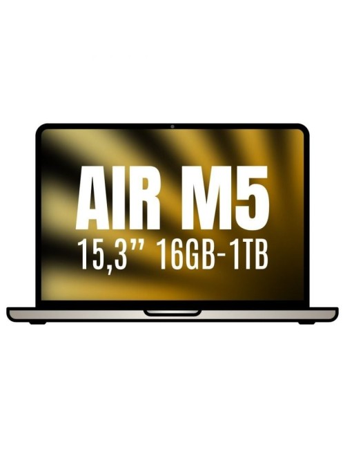 Apple Macbook Air 15,3'/ M5 10-Core CPU/ 16GB/ 1TB SSD/ 10-Core GPU/ Blanco Estrella