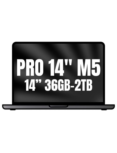 Apple Macbook Pro 14'/ M5 Max 18-Core CPU/ 36GB/ 2TB SSD/ 32-Core GPU/ Negro Espacial
