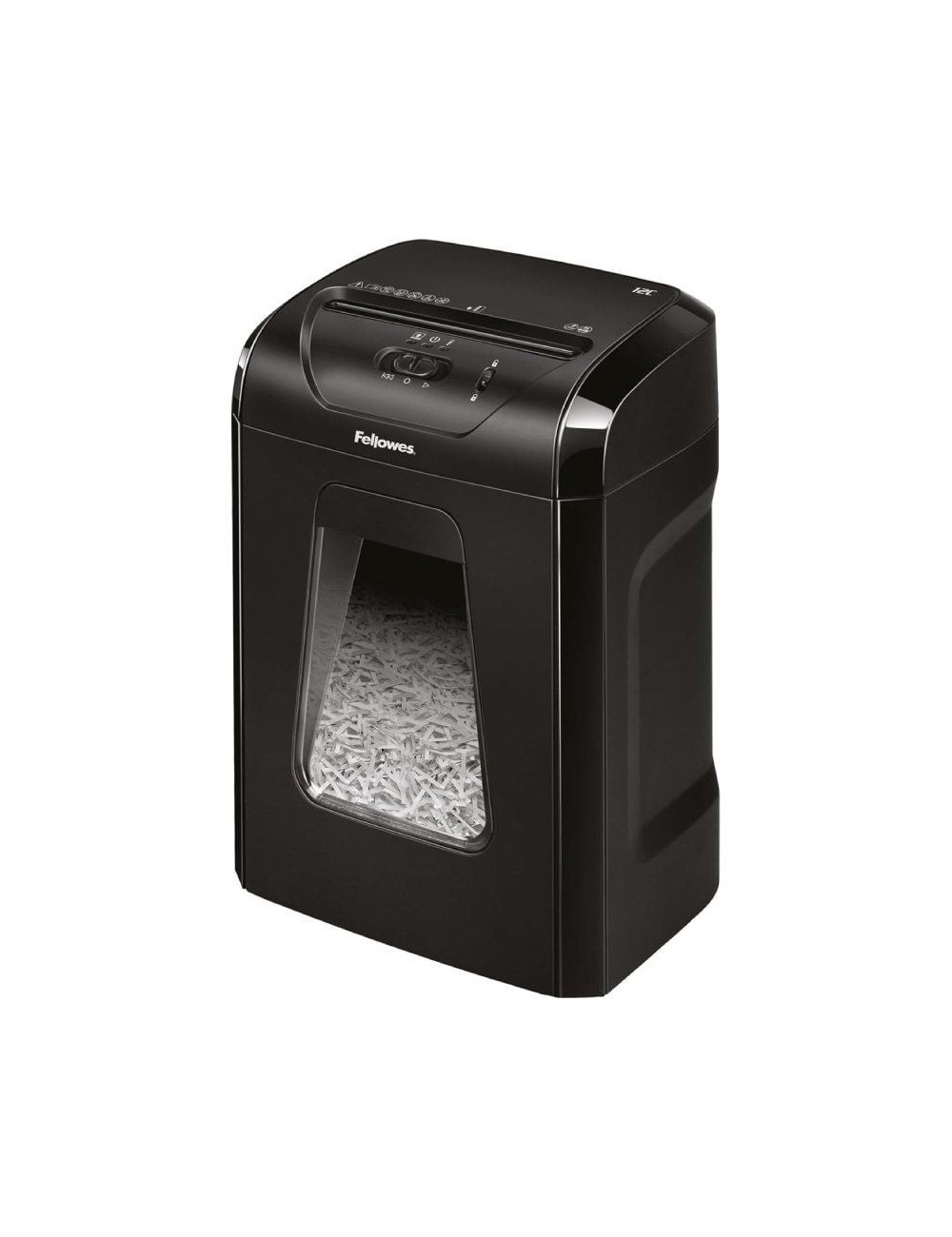 Destructora Fellowes 12C/ Corte en Partículas de 4 x 40mm/ Negra