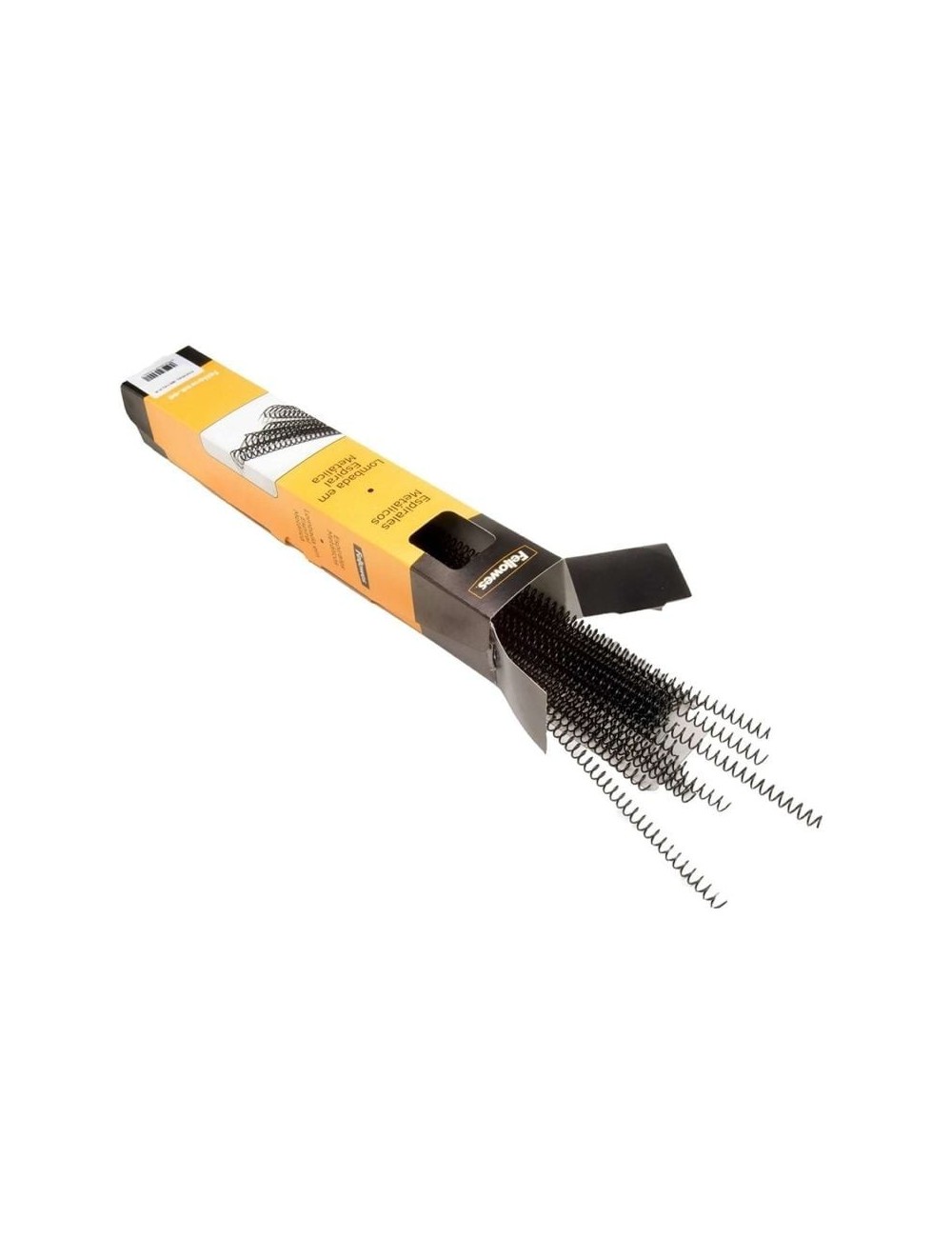 Espirales Metálicas Fellowes 5110401/ Hasta 80 A4/ 100 unidades/ Negras