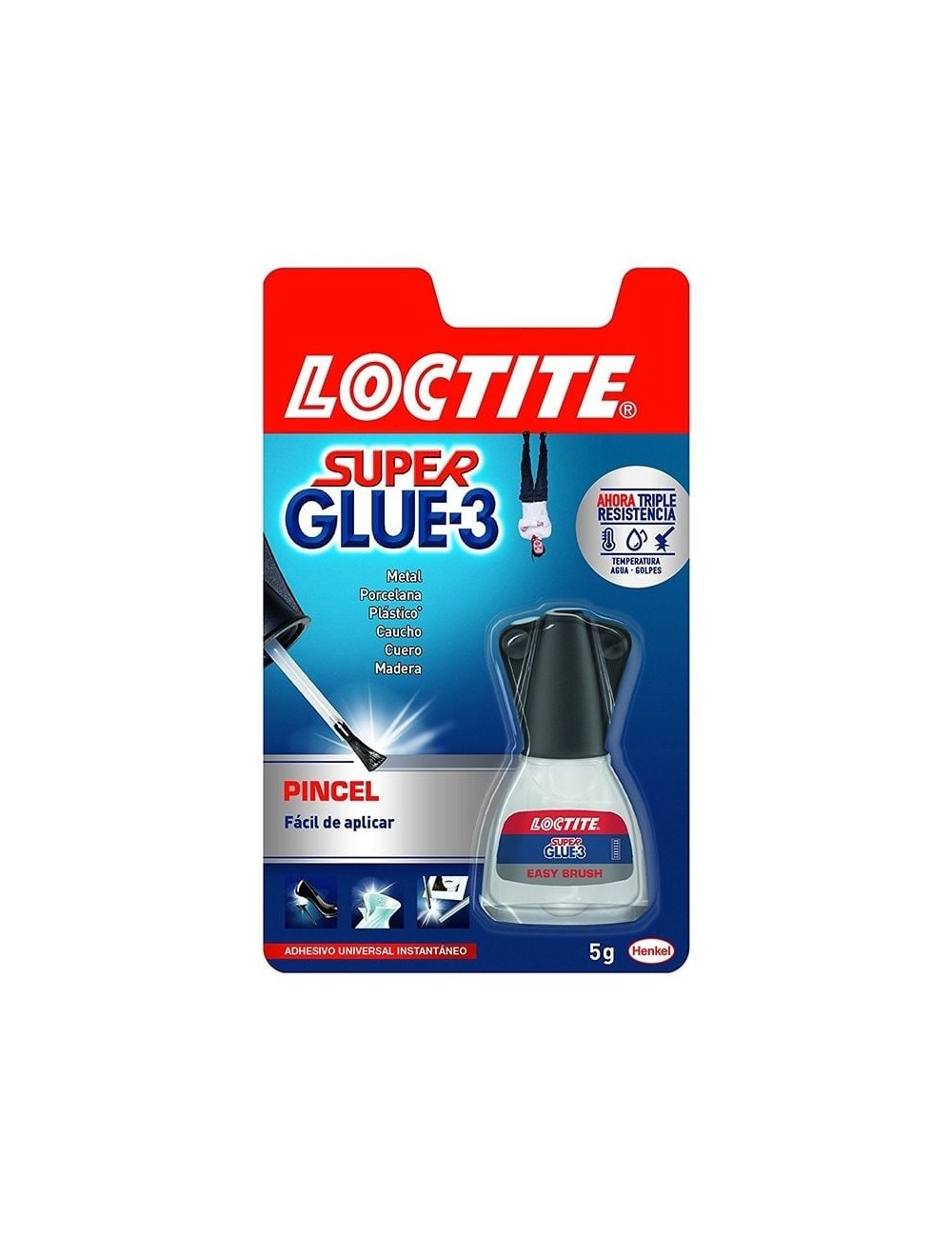 Pegamento con Pincel Loctite Super Glue-3/ 5g