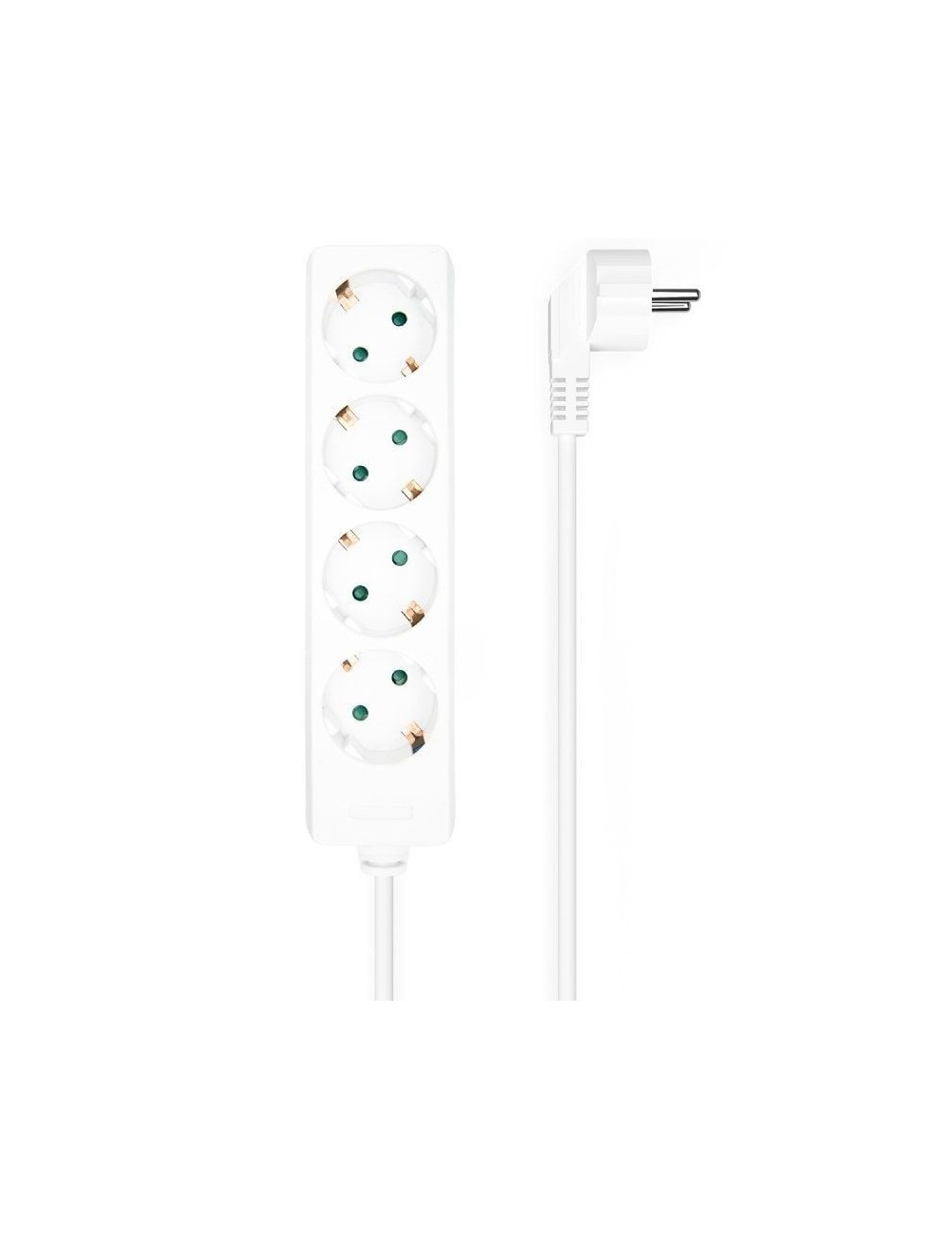 Regleta Aisens A154-0533/ 4 Tomas de Corriente/ Cable 1.4m/ Blanco