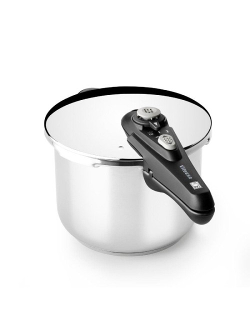 Olla a Presión Bra Vitesse A185104/ Ø24cm/ 9L/ Acero Inoxidable/ Apta para Inducción