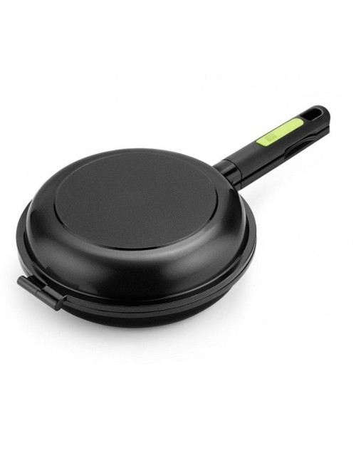 Sartén Dupla para Tortillas Bra Prior A121465/ Ø24cm/ Aluminio fundido/ Apta para Inducción