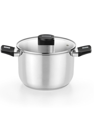 Olla Elite Inox M240218/ 18cm/ 3L/ Acero Inoxidable/ Apta para Inducción