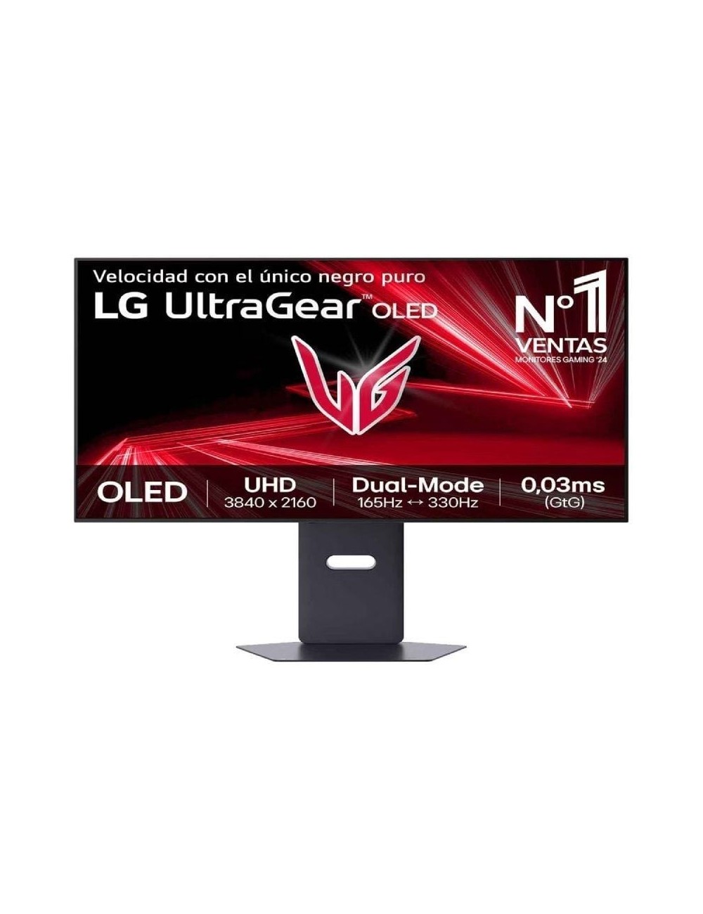Monitor Gaming Ultrapanorámico LG UltraGear 32GX850A-B 32'/ 4K/ 0.03ms/ 330Hz/ OLED/ Regulable en Altura/ Negro