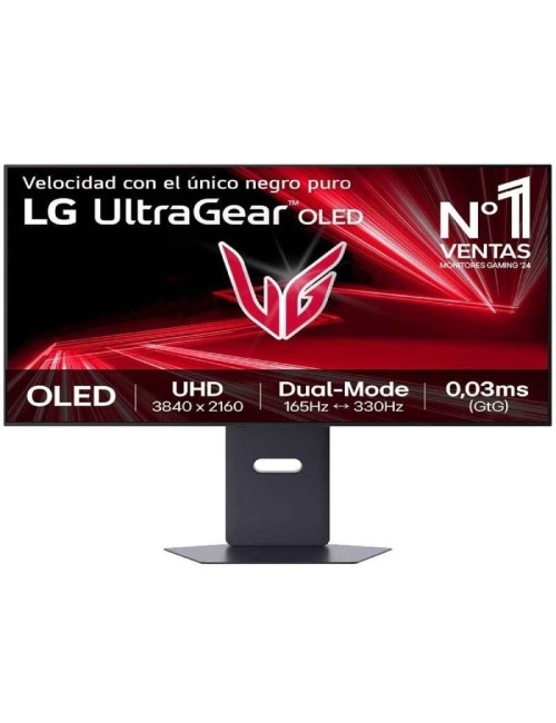 Monitor Gaming Ultrapanorámico LG UltraGear 32GX850A-B 32'/ 4K/ 0.03ms/ 330Hz/ OLED/ Regulable en Altura/ Negro