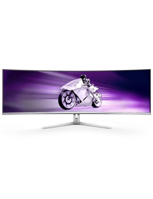 Monitor Gaming Ultrapanorámico Curvo Philips Evnia 8000 49M2C8900L 49'/ Dual QHD/ 0.03ms/ 144Hz/ QD-OLED/ Multimedia/ Blanco