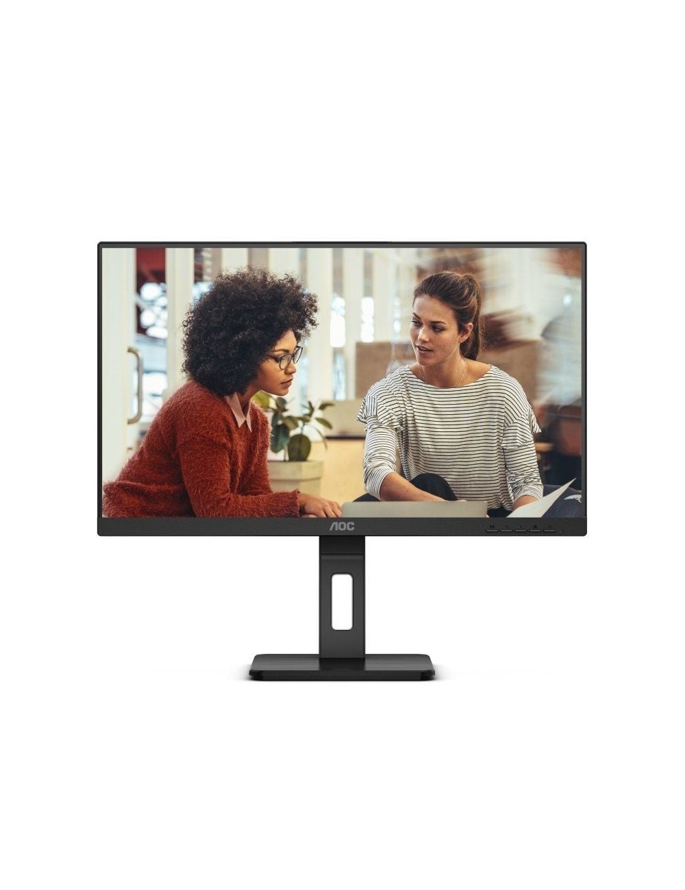 Monitor AOC 24E3QAF 23.8'/ Full HD/ Multimedia/ Regulable en altura/ Negro