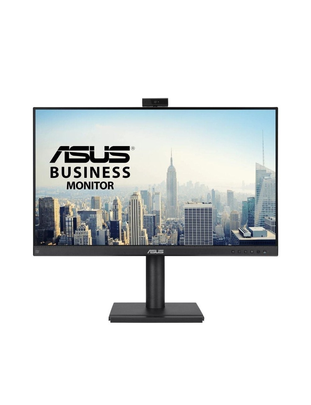 Monitor Profesional Asus BE249QFK 24'/ Full HD/ Webcam/ Multimedia/ Regulable en altura/ Negro