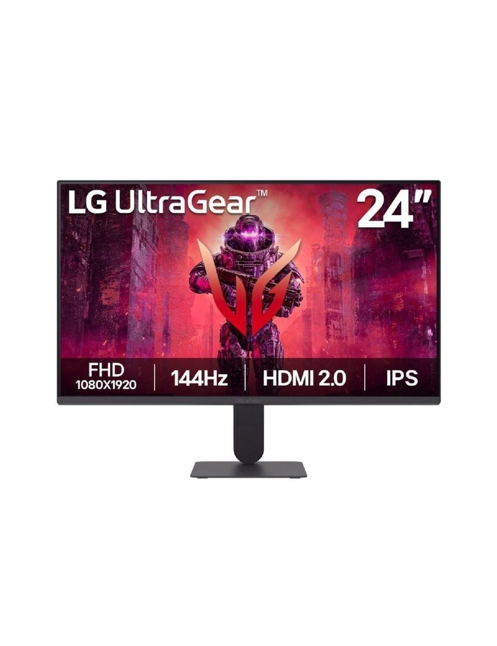 Monitor Gaming LG UltraGear 24G411A-B 23.7'/ Full HD/ 1ms/ 144Hz/ IPS/ Negro
