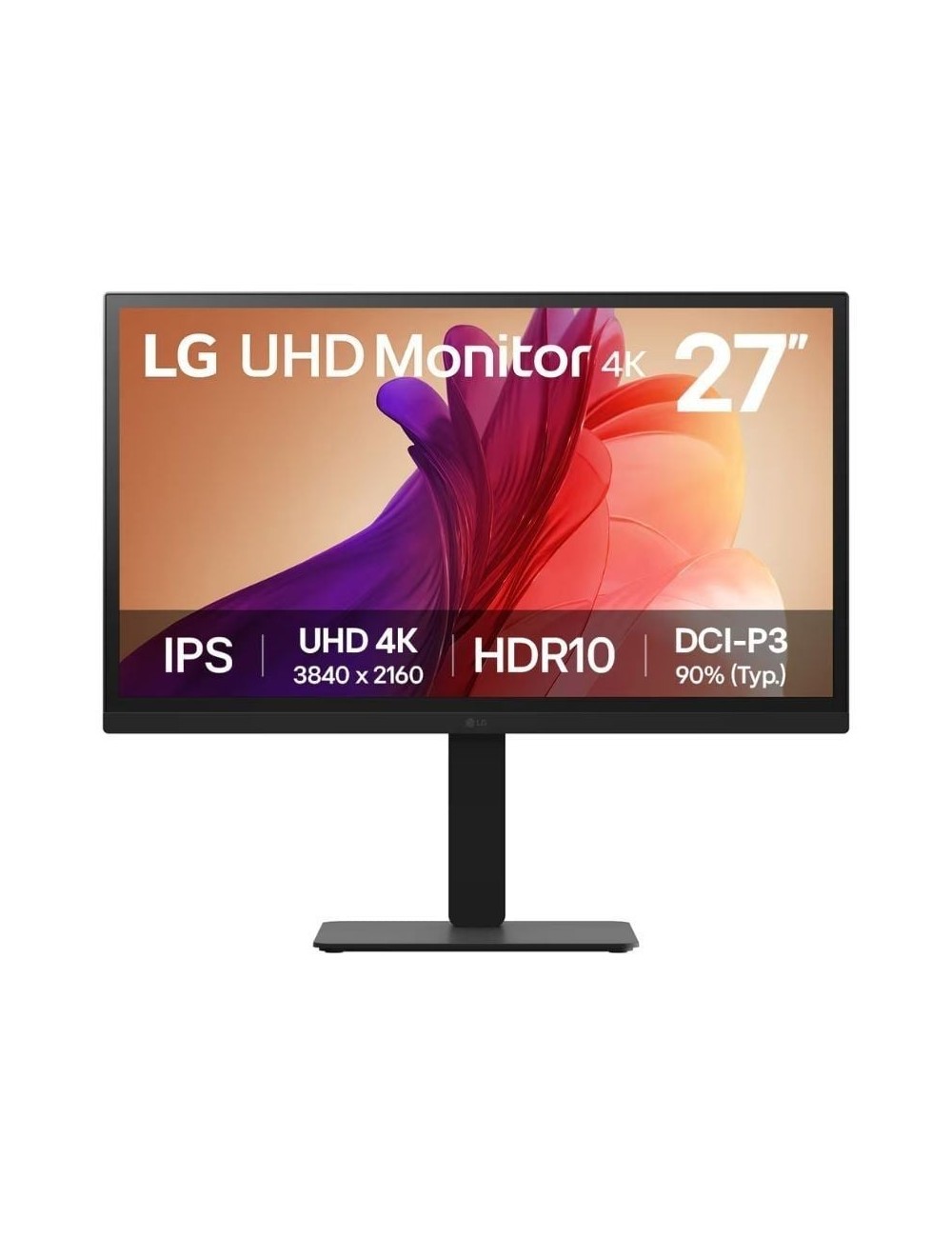 Monitor Profesional LG UltraFine 27BA45U-B 27'/ 4K/ Regulable en altura/ Negro
