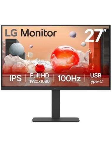 Monitor Profesional LG 27BA750-B 27'/ Full HD/ Multimedia/ Regulable en altura/ Negro