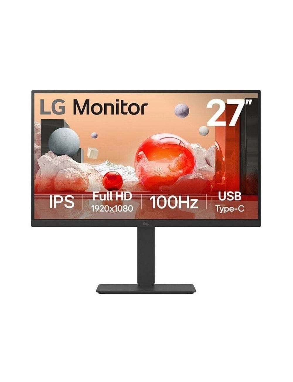 Monitor Profesional LG 27BA750-B 27'/ Full HD/ Multimedia/ Regulable en altura/ Negro