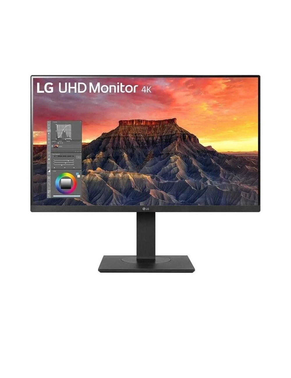 Monitor Profesional LG 27BQ65UB-B 27'/ 4K/ Multimedia/ Regulable en altura/ Negro