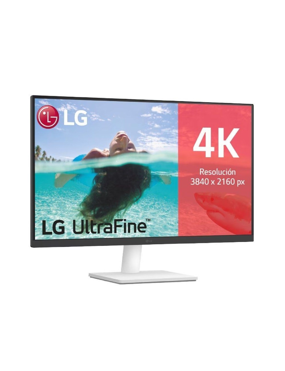Monitor Polivalente LG UltraFine 27US500-W 27'/ 4K/ Multimedia/ Blanco