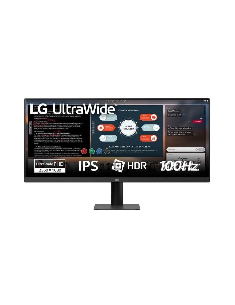 Monitor Profesional Ultrapanorámico LG 29U511A-B 29'/ WFHD/ Negro