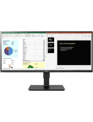Monitor Profesional Ultrapanorámico LG 34BR65F-B 34'/ WFHD/ Multimedia/ Regulable en altura/ Negro