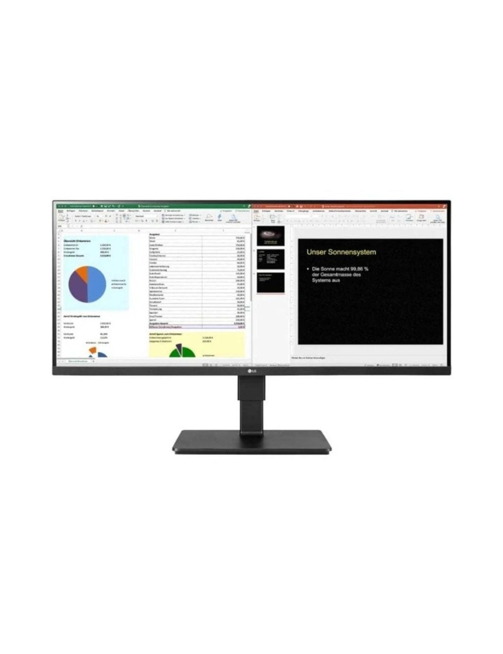 Monitor Profesional Ultrapanorámico LG 34BR65F-B 34'/ WFHD/ Multimedia/ Regulable en altura/ Negro