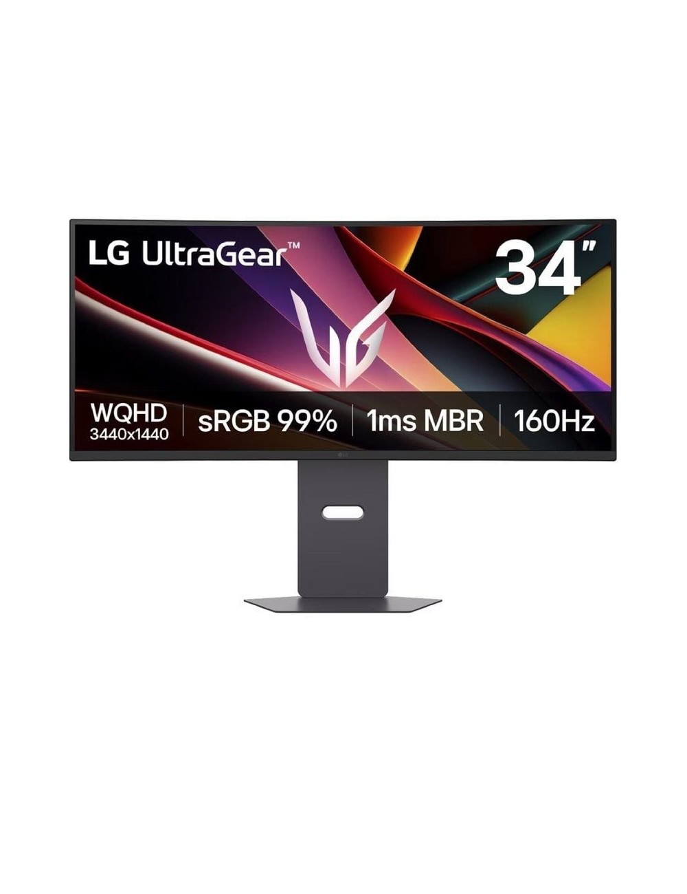 Monitor Gaming Ultrapanorámico Curvo LG UltraGear 34G600A-B 34'/ WQHD/ Multimedia/ 5ms/ 160Hz/ VA/ Regulable en Altura/ Negro