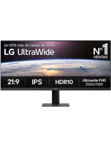 Monitor Profesional Ultrapanorámico LG UltraWide 34U511A-B 34'/ UWFHD/ Negro