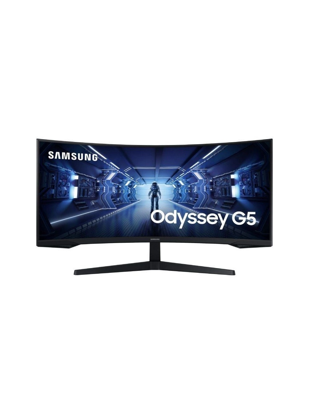 Monitor Gaming Ultrapanorámico Curvo Samsung Odyssey G5 LC34G55TWWP 34'/ UWQHD/ 1ms/ 165Hz/ VA/ Negro