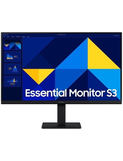 Monitor Profesional Samsung Essential Monitor S3 S24D300GAU/ 24'/ Full HD/ Negro