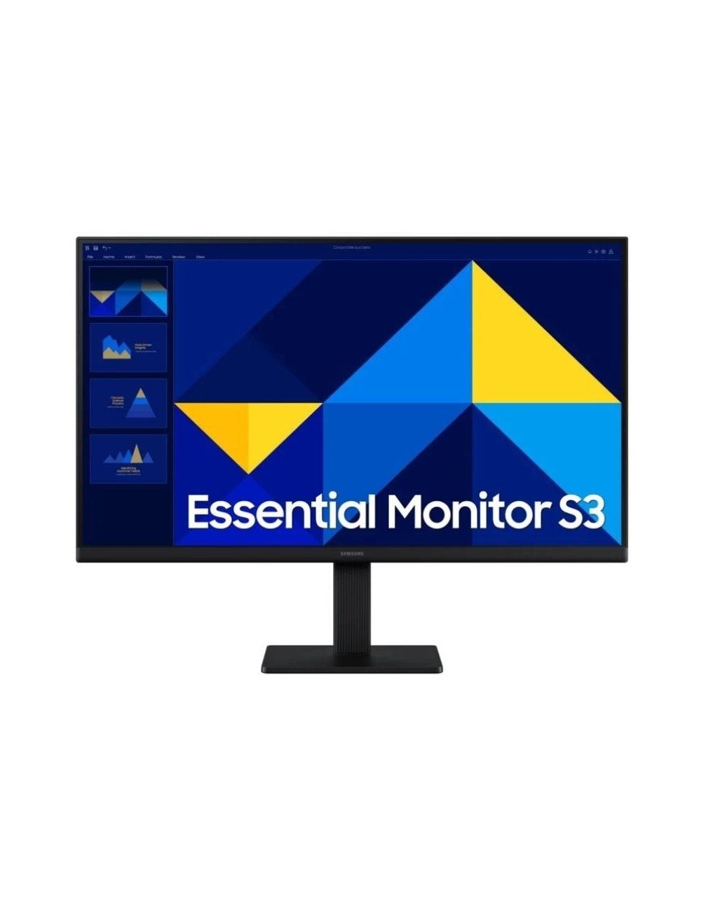 Monitor Profesional Samsung Essential Monitor S3 S24D304GAU/ 24'/ Full HD/ Negro
