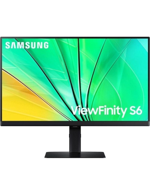 Monitor Profesional Samsung ViewFinity S6 S24D600EAU 24'/ QHD/ Regulable en altura/ Negro