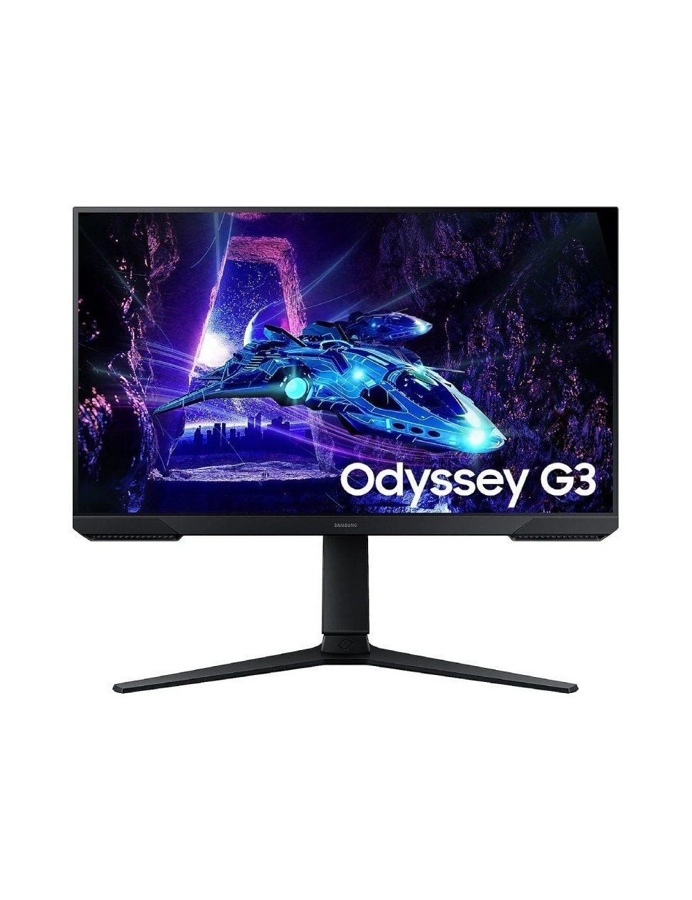 Monitor Gaming Samsung Odyssey G3 S24DG300EU/ 24'/ Full HD/ 1ms/ 180Hz/ VA/ Regulable en altura/ Negro