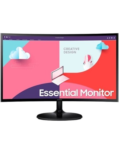 Monitor Profesional Curvo Samsung Essential Monitor S36C S27C364EAU/ 27'/ Full HD/ Negro
