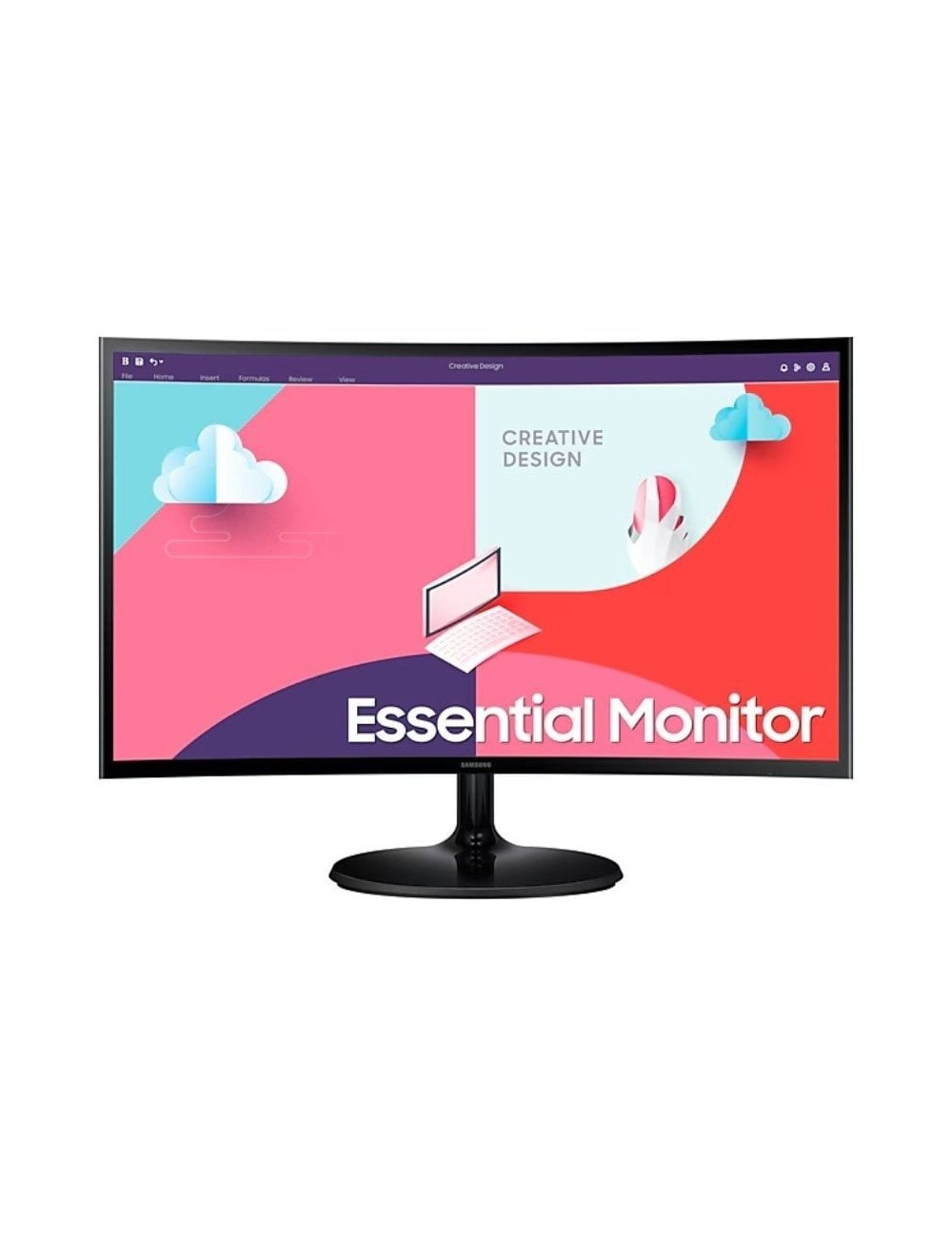 Monitor Profesional Curvo Samsung Essential Monitor S36C S27C364EAU/ 27'/ Full HD/ Negro