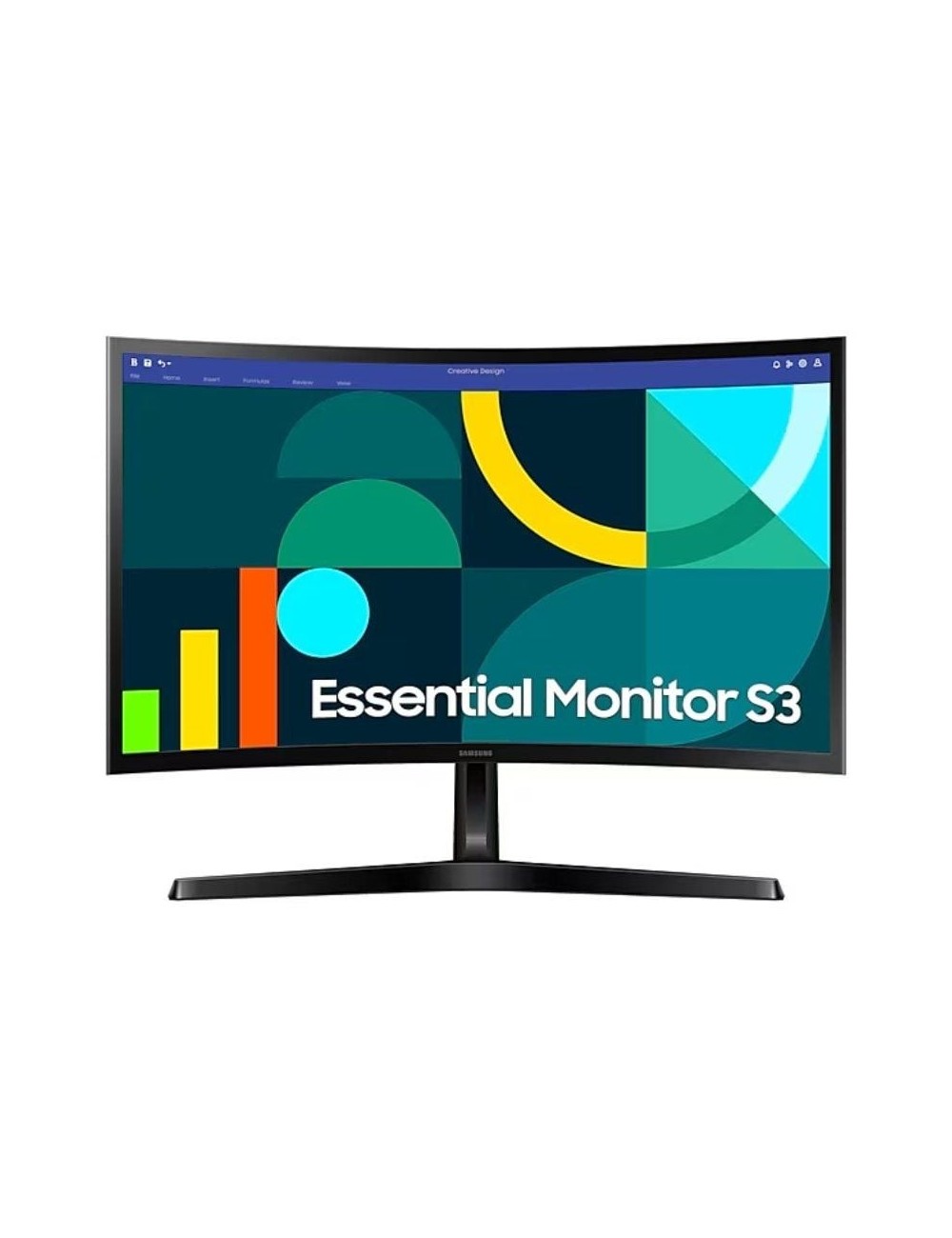 Monitor Curvo Samsung Essential Monitor S3 S27D366GAU/ 27'/ Full HD/ Negro