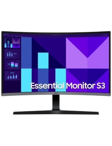 Monitor Profesional Curvo Samsung Essential S3 S39GD S27D392GAU 27'/ Full HD/ Negro y Plata